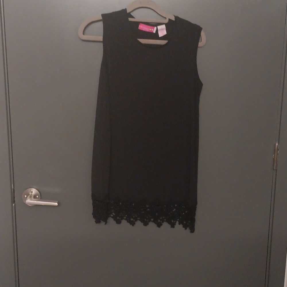 Tank top black polyester